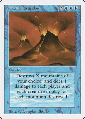 Volcanic Eruption card from Revised Edition