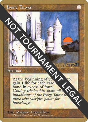 Ivory Tower - 1996 Shawn "Hammer" Regnier (4ED) card from World Championship Decks