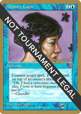 Memory Lapse (Version 2) - 1996 Shawn "Hammer" Regnier (HML) (SB) card from World Championship Decks