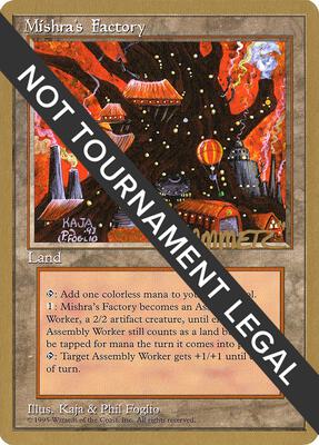 Mishra's Factory - 1996 Shawn "Hammer" Regnier (4ED) card from World Championship Decks
