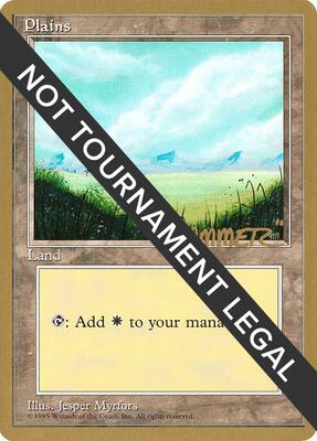Plains (A) - 1996 Shawn "Hammer" Regnier (4ED) card from World Championship Decks