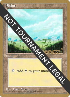 Plains (B) - 1996 Shawn "Hammer" Regnier (4ED) card from World Championship Decks