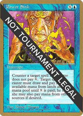 Power Sink - 1996 Shawn "Hammer" Regnier (4ED) card from World Championship Decks
