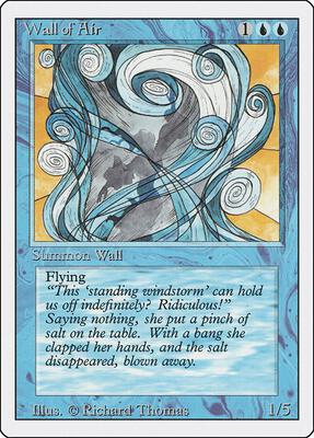 Wall of Air card from Revised Edition