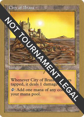 City of Brass - 1997 Jakub Slemr (5ED) card from World Championship Decks