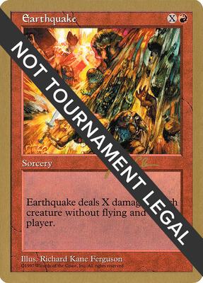 Earthquake - 1997 Jakub Slemr (5ED) card from World Championship Decks