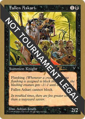 Fallen Askari - 1997 Jakub Slemr (VIS) card from World Championship Decks