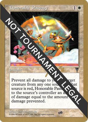 Honorable Passage - 1997 Jakub Slemr (VIS) (SB) card from World Championship Decks