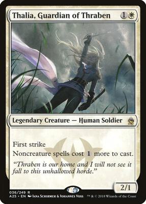 Thalia, Guardian of Thraben card from Masters 25