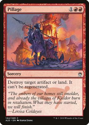 Pillage card from Masters 25