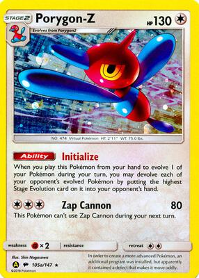 Porygon-Z - 105a/147 card from Alternate Art Promos