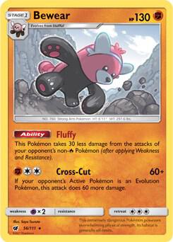 Bewear - 56/111 (Prerelease Kit Exclusive) card from Deck Exclusives