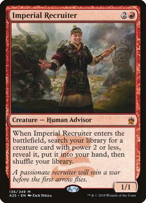 Imperial Recruiter card from Masters 25