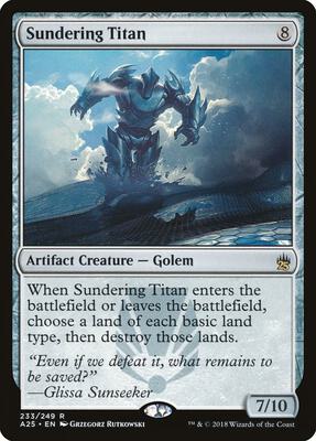 Sundering Titan card from Masters 25