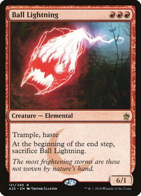 Ball Lightning card from Masters 25