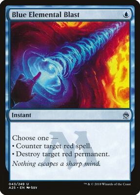 Blue Elemental Blast card from Masters 25
