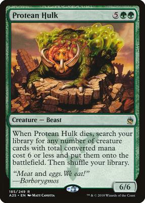 Protean Hulk card from Masters 25