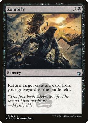 Zombify card from Masters 25