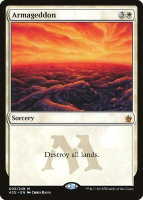 Armageddon card from Masters 25