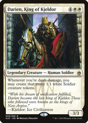 Darien, King of Kjeldor card from Masters 25