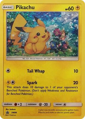 Pikachu - SM86 (General Mills Promo) card from Miscellaneous Cards & Products