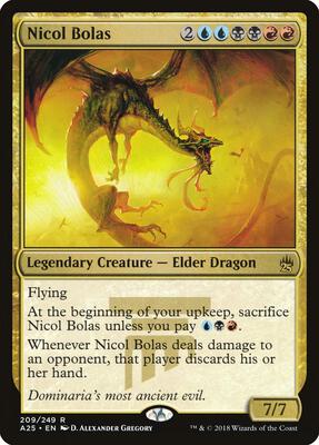 Nicol Bolas card from Masters 25