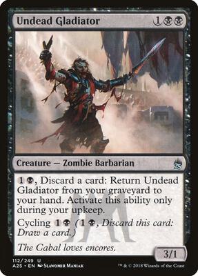 Undead Gladiator card from Masters 25