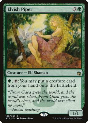 Elvish Piper card from Masters 25