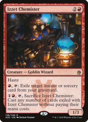 Izzet Chemister card from Masters 25