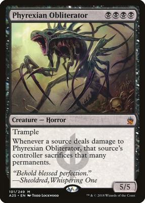 Phyrexian Obliterator card from Masters 25