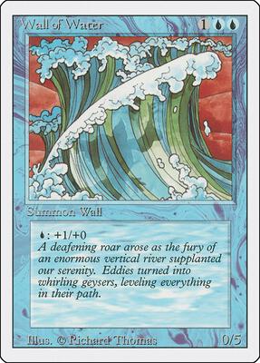 Wall of Water card from Revised Edition
