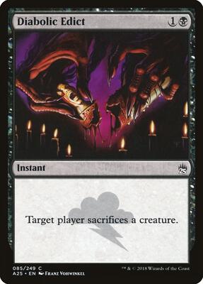 Diabolic Edict card from Masters 25