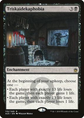Triskaidekaphobia card from Masters 25