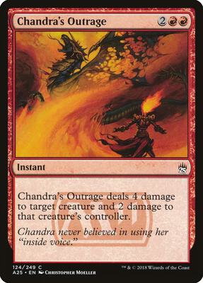 Chandra's Outrage card from Masters 25