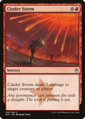 Cinder Storm card from Masters 25