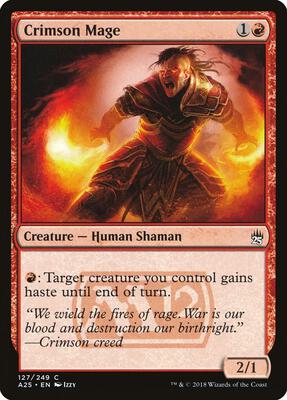 Crimson Mage card from Masters 25