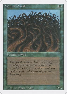 Wall of Wood card from Revised Edition
