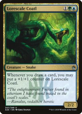 Lorescale Coatl card from Masters 25