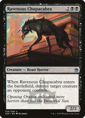 Ravenous Chupacabra card from Masters 25