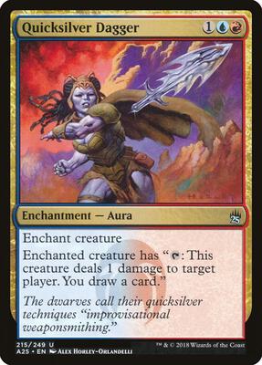 Quicksilver Dagger card from Masters 25