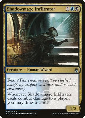 Shadowmage Infiltrator card from Masters 25
