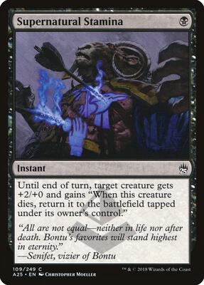 Supernatural Stamina card from Masters 25