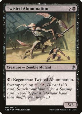 Twisted Abomination card from Masters 25