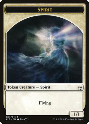 Spirit Token (004) card from Masters 25