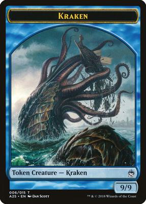 Kraken Token (006) card from Masters 25