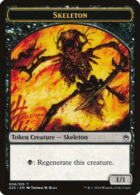 Skeleton Token (008) card from Masters 25