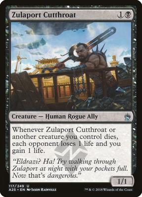 Zulaport Cutthroat card from Masters 25