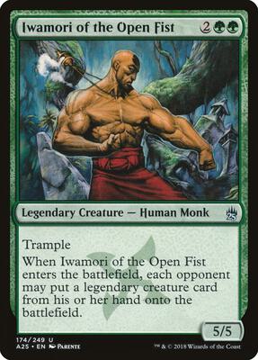 Iwamori of the Open Fist card from Masters 25