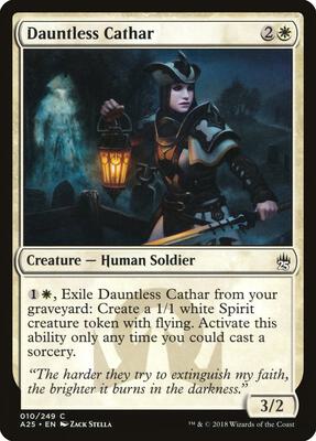 Dauntless Cathar card from Masters 25