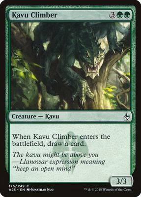 Kavu Climber card from Masters 25